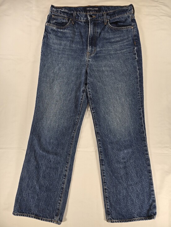 Veronica Beard Denim - Veronica Beard Jeans Womens 30 Dylan Straight Ankle Roadside Blue Wash Denim